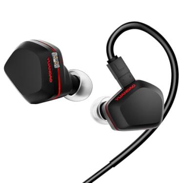 Imagem de NICEHCK Monitor intra-auricular de lágrimas, duplo ímã de câmara dupla DD IEM aberto com design de labirinto acústico, fones de ouvido intra-auriculares moldados com precisão, fones de ouvido com fio