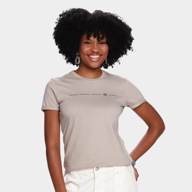 Imagem de Camiseta Calvin Klein Casual Feminina-Feminino