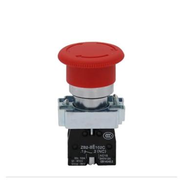 Imagem de 1 peça XB2BS542C Botão de cogumelo de parada de emergência vermelho 1N/C DWBPGVUN