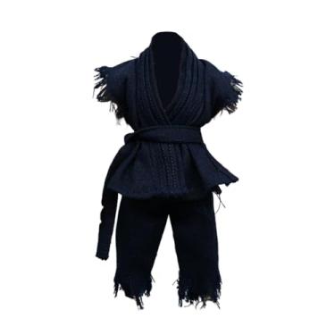 Imagem de Yunhgft Conjunto de Roupas em Miniatura para Figura Articulada em Escala 1:12 (camisa, Calça E Cinto) para Figura Masculina de 15 Cm, Azul Escuro