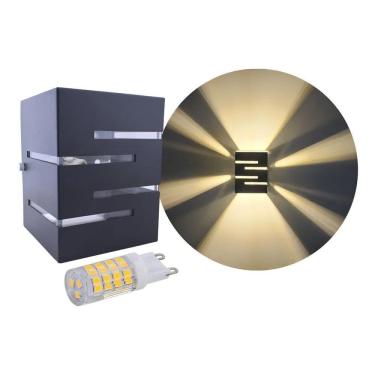 Imagem de Arandela Externa 2 Focos E Frisos Ar1015 Com Lampada Led 5W