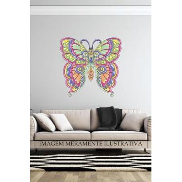 Imagem de Adeseivo Para Parede Mandala - Borboleta - Lojinha Da Luc Adesivos