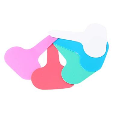 Imagem de Etiquetas de plástico para plantas, 100 peças, à prova d'água, durável, formato t, marcadores de jardim, bandejas de mudas, vasos de flores, vermelho