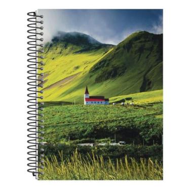 Imagem de Caderno universitario 10 matérias 160 folhas paisagem - PanAmericana, 