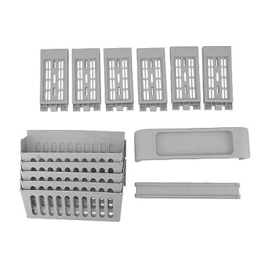 Imagem de KIMISS Estante de Livros de Grande Capacidade de 5 Camadas Com Caixa de Papelaria - Estante de Armazenamento Compacta para Sala de Aula e Organização Doméstica (Cinza)