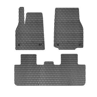 Imagem de Forro de piso para Tesla Model Y 2025 2026 Juniper, 1ª e 2ª fileiras Acessórios de carro à prova d'água TPE para todos os climas, ajuste personalizado, tapete de carro automotivo, preto