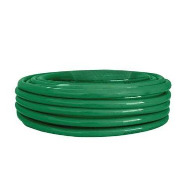 Imagem de Mangueira Jardim Flexível 25 Metros Verde - Dtools, Bitola 7-16, Parede 1.5mm, Acompanha Esguicho