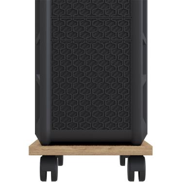 Imagem de Kit 03 Suportes Para Cpu Com Rodízios Cyber L03 Amadeirado - Lyam