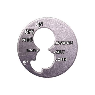 Imagem de Adesivo Resinado Ignição Honda Biz 125 - 2009 A 2016 - Cromo Cromado