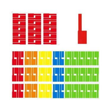 Imagem de Etiquetas De Cabo Coloridas E Impermeáveis Autoadesivas 150-1080pcs, E