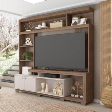 Imagem de Estante Home Para TV 55 Polegadas 207,2cmx210cm com 2 Portas Formosa -