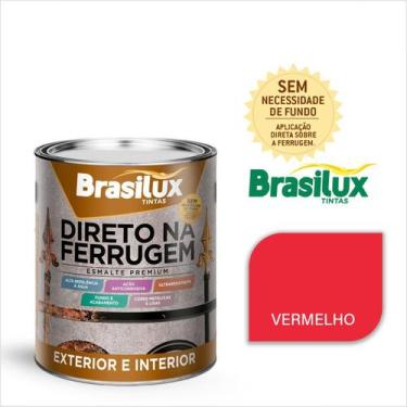 Imagem de Tinta Esmalte Direto Na Ferrugem 3,6 Litros Brasilux Escolha sua Cor S
