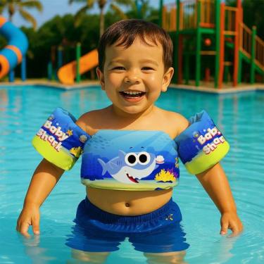 Imagem de Colete Salva Vidas Infantil Boia de Braço para Praia Piscina Tema Dese