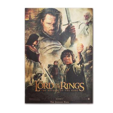 Imagem de Pintura em cartaz O Senhor dos Anéis Retro 51,5x36cm
