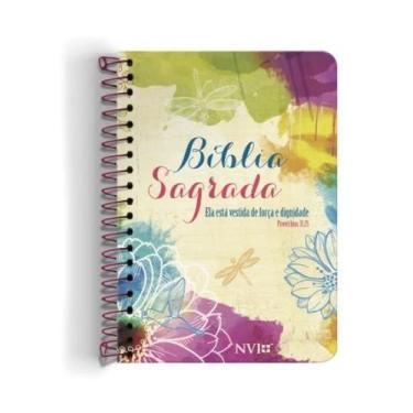 Imagem de Bíblia Anote NVI capa especial com Espiral - Ela está vestida de força