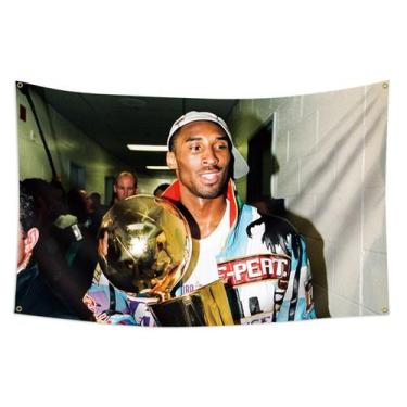 Imagem de Tapeçaria Kobe Bryant Flag Art Anime Wall Pendure 90x150cm - yiweisai