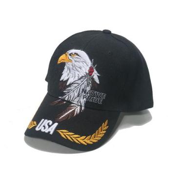 Imagem de Boné de beisebol, chapéu liso com bordado de águia para adultos - Yiwe