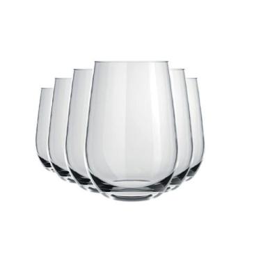 Imagem de Jogo com 6 Copos Dubai Grosso 480ml Vidro Resistente Versátil Moderno 