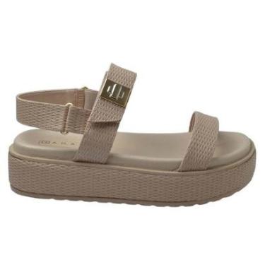 Imagem de Papete Feminina Ramarim Flatform Bege - 2443206-Feminino
