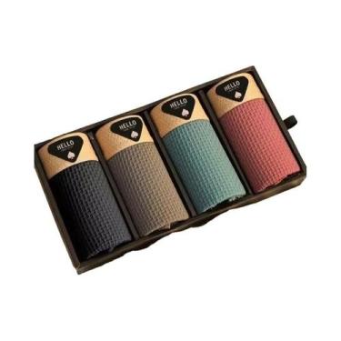 Imagem de Cuecas Boxer Masculinas plus Size De Seda Gelada, Kit Com 4 Peças, Fre