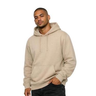 Imagem de Moletom Canguru Blusa de Frio Com Capuz Algodão Inverno Relaxado-Masculino