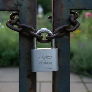 Imagem de Cadeado Anti-furto Reforçado Com 03 Chaves Atômica Anti-copia 40mm WZ 