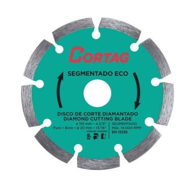 Imagem de Disco Diamantado Segmentado 4.3-8'' Para Concreto E Alvenaria - Cortag