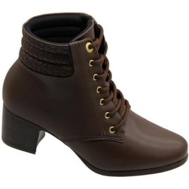 Imagem de Bota Cano Curto Modare Salto Médio Ultra Conforto Feminina-Feminino