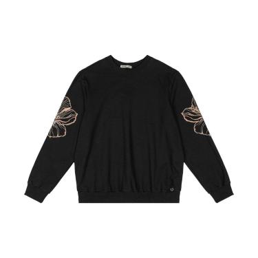 Imagem de Moletom Feminino Plus Size Secret Glam Preto-Feminino