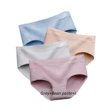 Imagem de Calcinhas De Algodão Antibacterianas Para Mulheres plus Size 4 Peças S