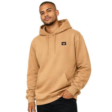 Imagem de Moletom Masculino Canguru com Capuz Flanelado Estampado Relaxado Casual Inverno Confortável-Masculino