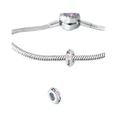 Imagem de Pulseira Feminina Banhada a Prata 925 Com Berloques De Girassol E Cere