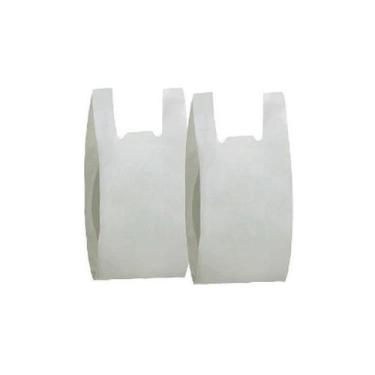 Imagem de Sacola Plástica Reciclada Reforçada 40x50 Branca - 4 Kg - Higipack
