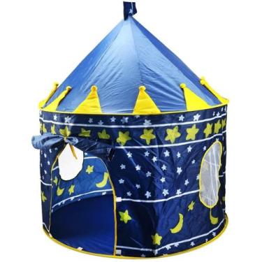 Imagem de Toca Barraca tenda Infantil Castelinho Cabana Dobrável, Azul