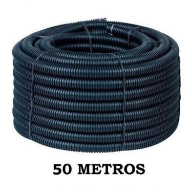 Imagem de Conduíte Reforçado 1 POLEGADA 50 METROS para Proteção e Isolamento de Cabos com Alta Resistência Mecânica Preto Higipack