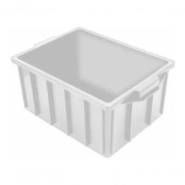 Imagem de Caixa Plástica Empilhável CX2 28L para Organização em Polipropileno PP Uso Geral Branco...