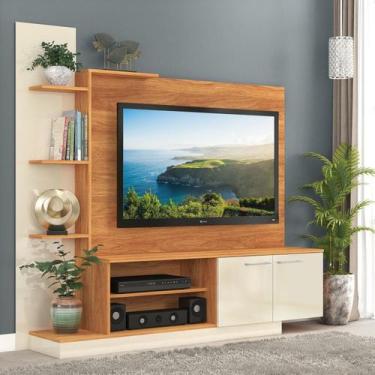 Imagem de Estante para TV e Home Theater até 55 Polegadas 166cmx155cm Nichos 2 P