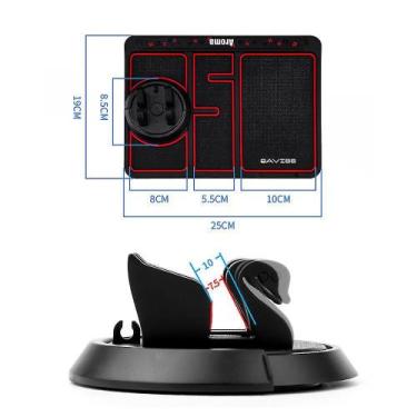 Imagem de Suporte de tapete antiderrapante para telefone para uso em carro com p