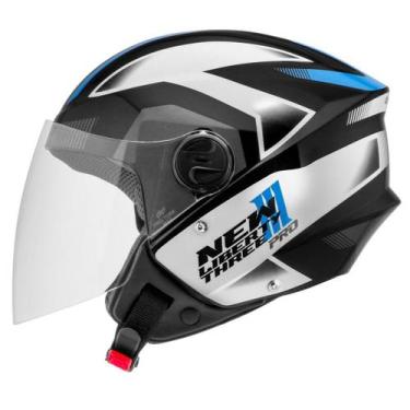 Imagem de Capacete Aberto Pro Tork New Liberty Three Pro Brilhante, AZUL, 60