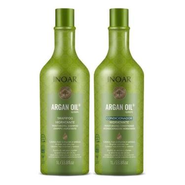 Imagem de Kit Argan Oil Shampoo E Condicionador 1 Litro - Inoar - Congratulation