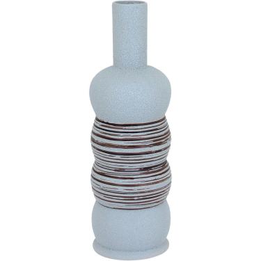 Imagem de VASO DECORATIVO ENFEITE PLANTA CERÂMICA 43x14x14cm BEGE