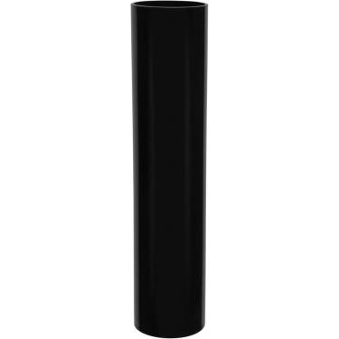 Imagem de VASO DECORATIVO ENFEITE PLANTA VIDRO 80x18x18cm PRETO