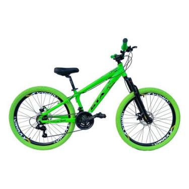 Imagem de Bicicleta 26 Gta Rebel Freeride Downhill 21v Rodas Vmaxx Branco DH Fre