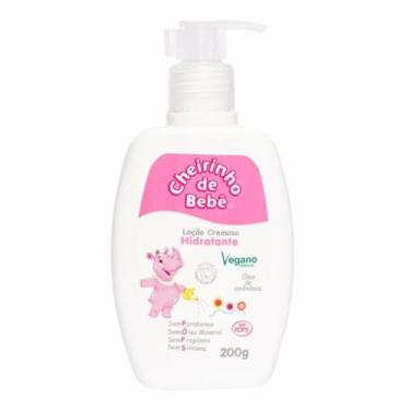 Imagem de Loção Cremosa Hidratante Cheirinho de Bebê Rosa 200g - Kanitz