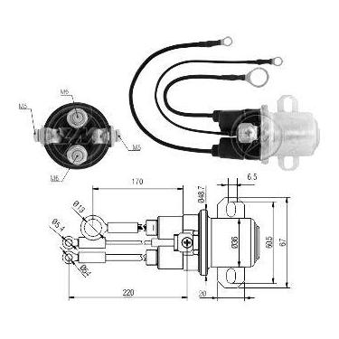 Imagem de Automático Auxiliar Partida Delco Remy 39mt 12V - ZM