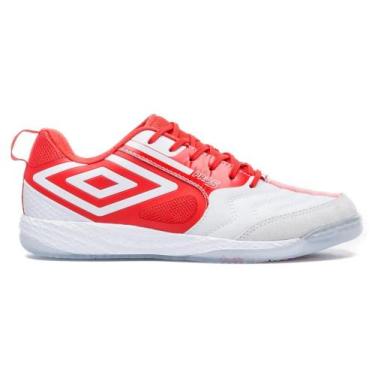 Imagem de Tenis Futsal Umbro Pro 5 Bump England U03fb00281, Branco vermelho, 43