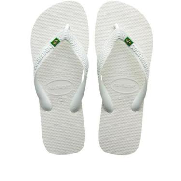 Imagem de Chinelo Havaianas Brasil Branco, 33/34