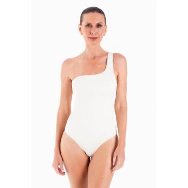 Imagem de Maiô um ombro só creme - Silvia Schaefer Beachwear, M