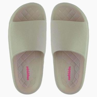 Imagem de Chinelo Slide Infantil Menina Molekinha 2338.100 Creme, 33/3, Creme