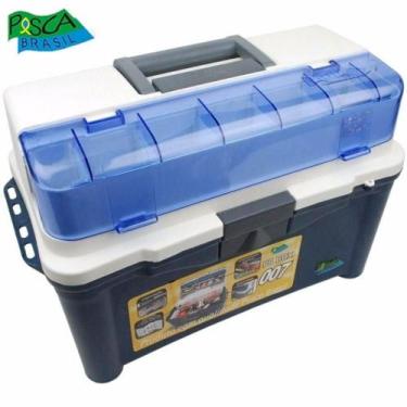 Imagem de Caixa De Pesca Pesca Brasil Box 007 - Azul e Verde, Azul